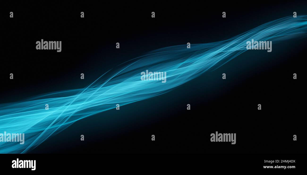 Interessante onda di luce Soft Navy Blue colori moderno astratto sfondo Foto Stock