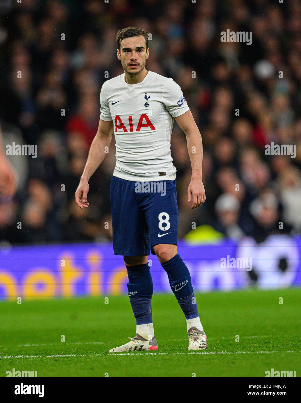 Londra, Regno Unito. 09th Feb 2022. Harry Winks durante la partita contro Southampton al Tottenham Hotspur Stadium. Picture Credit : Credit: Mark Pain/Alamy Live News Foto Stock