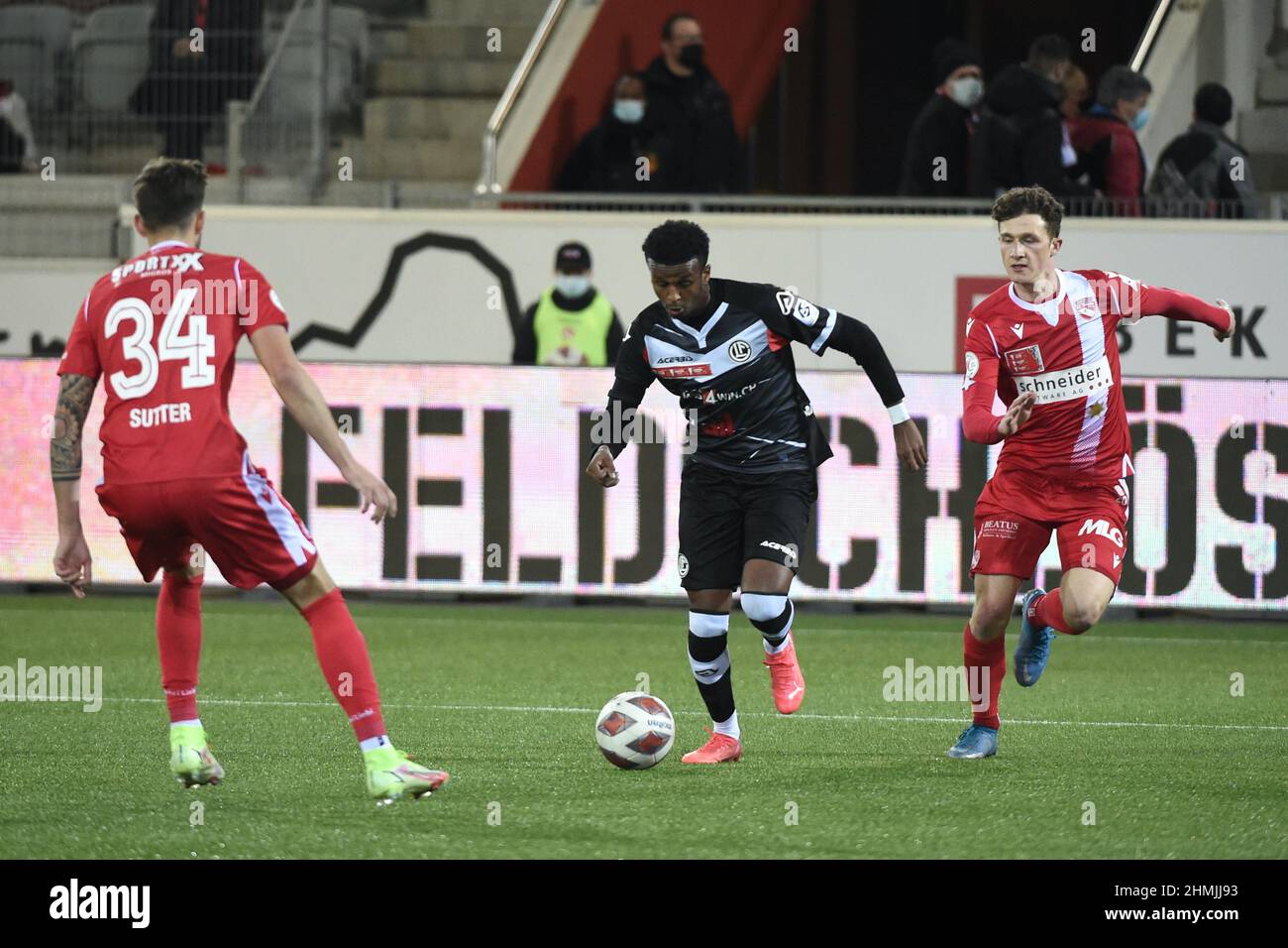 Tonno, Svizzera. 10th Feb 2022. 10 febbraio 2022, Thun, Stockhorn Arena,  1/4 - finale - Coppa Svizzera, partita: FC Thun - FC Lugano, #18 Maren  Haile-Selassie (Lugano). (Foto di Manuel Winterberger/Just Pictures/Sipa