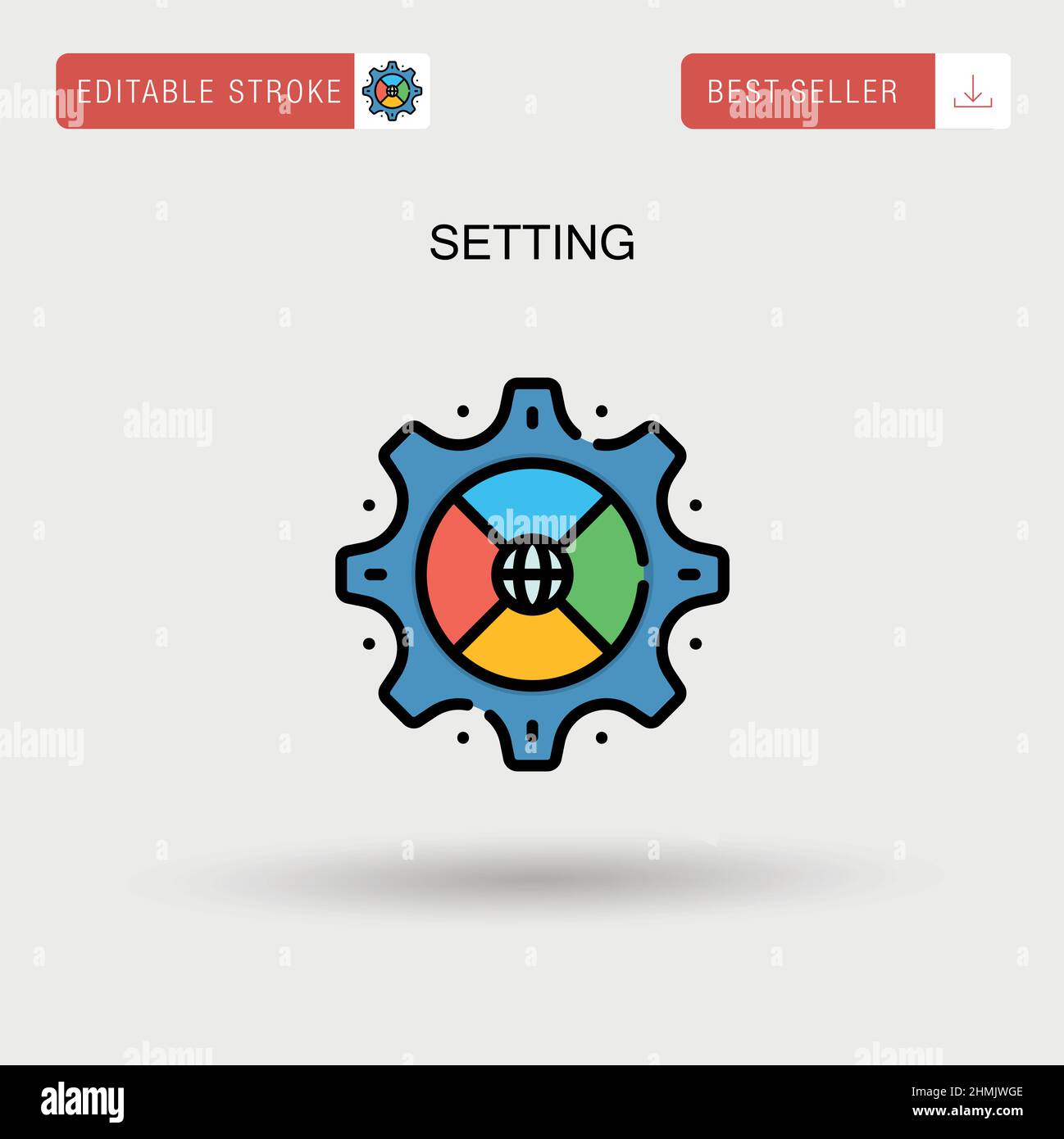 Impostazione dell'icona vettore semplice. Illustrazione Vettoriale