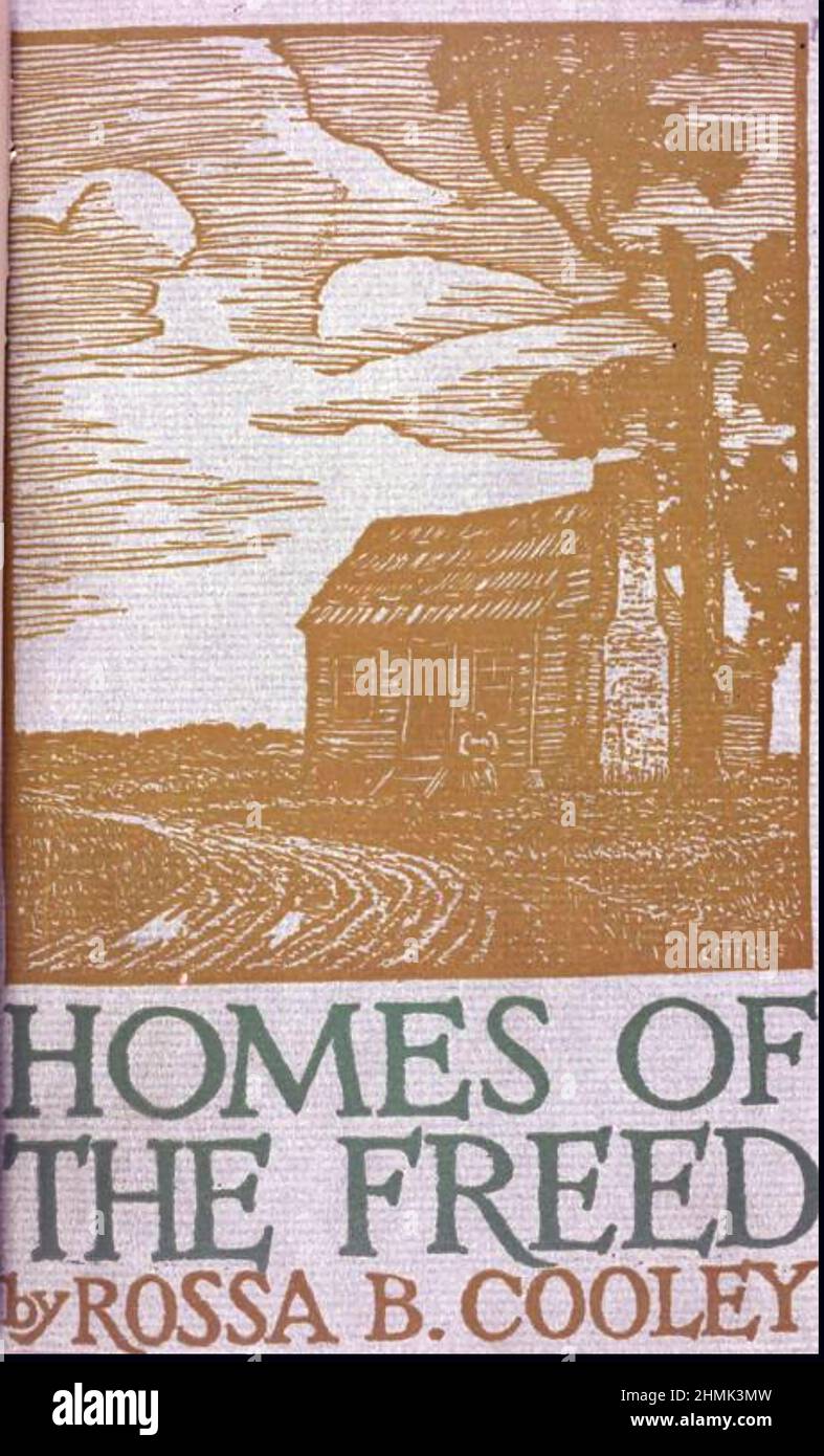 CASE DEL LIBERO Un libro del 1926 di Rossa B. Cooley (1873-?) Dettaglio del suo lavoro alla Penn School sull'isola di St. Helena in Carolina del Sud, che è stato originariamente stabilito per gli schiavi liberati. Foto Stock
