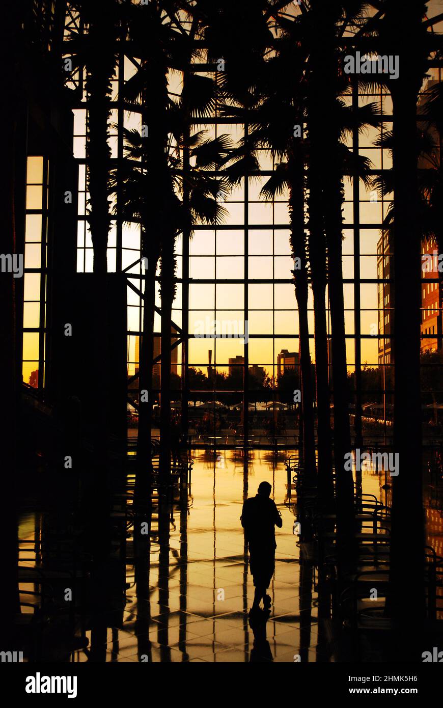Sunset, World Financial Center Foto Stock