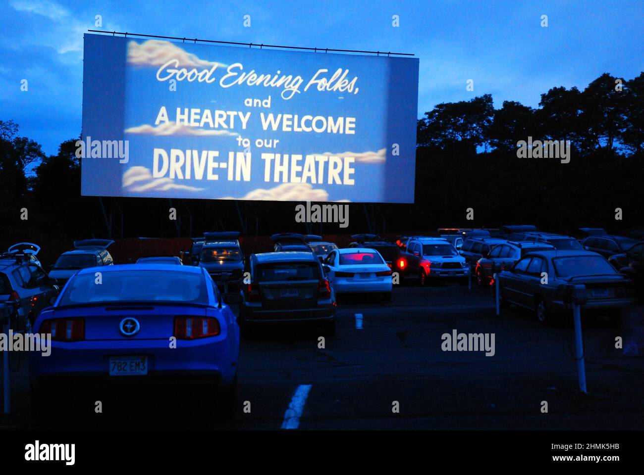 Wellfleet Drive in, Cape Cod Foto Stock