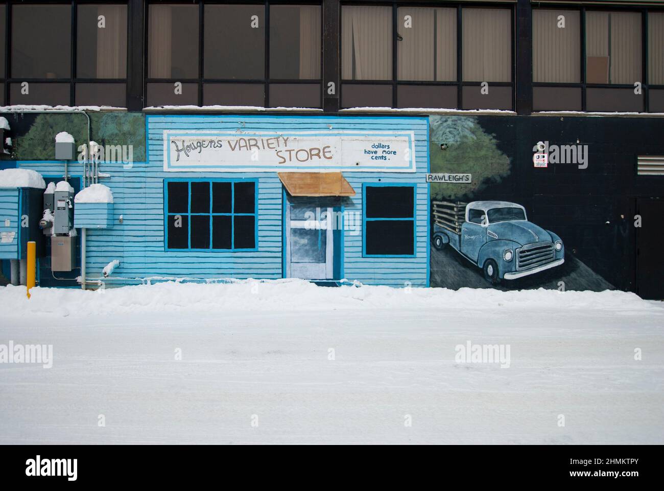 Houlgens Variety Store, Whitehorse, Yukon, Canada Foto Stock