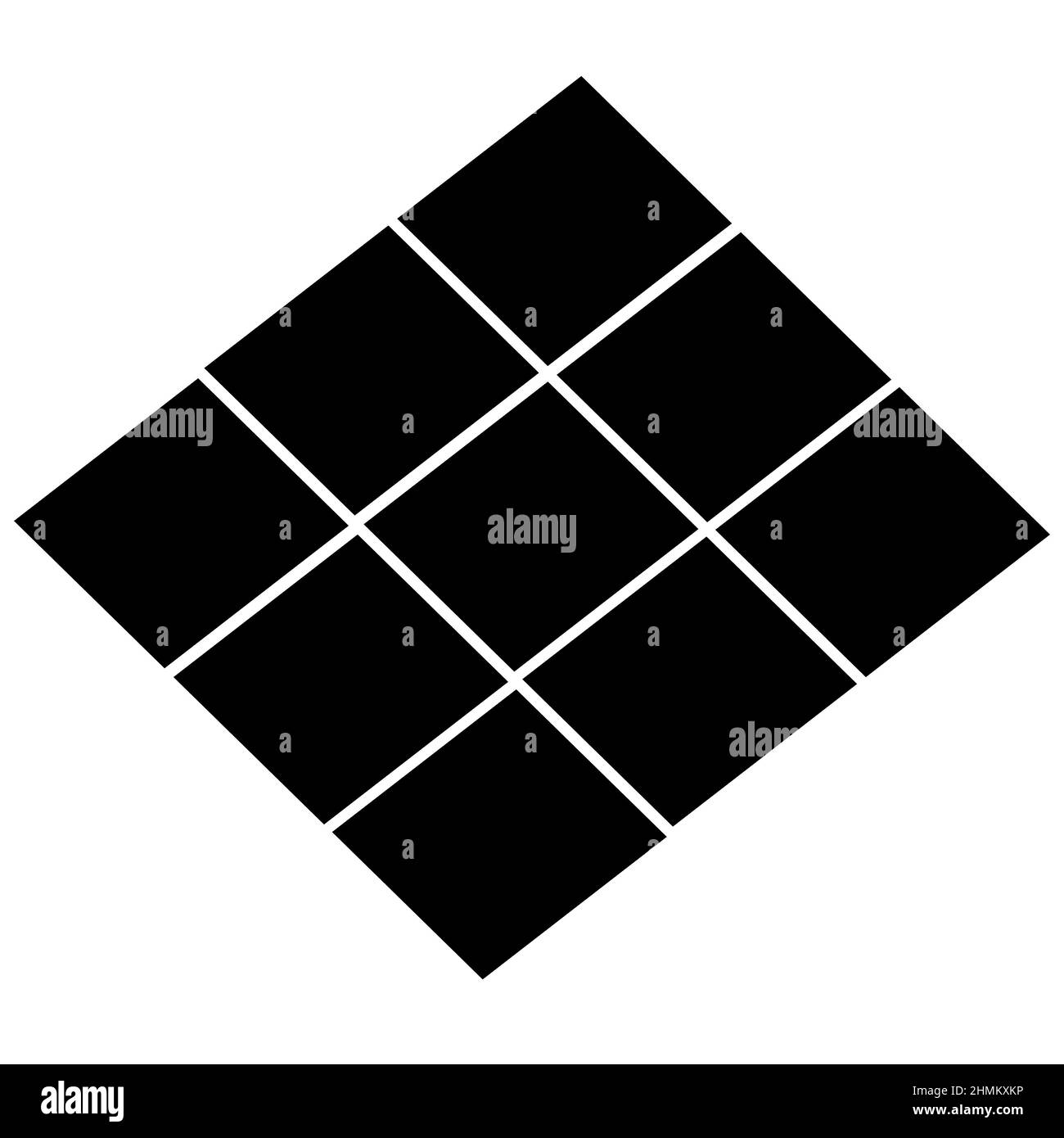 icona pavimento piastrellato su sfondo bianco. cartello pavimento. stile piatto. Foto Stock