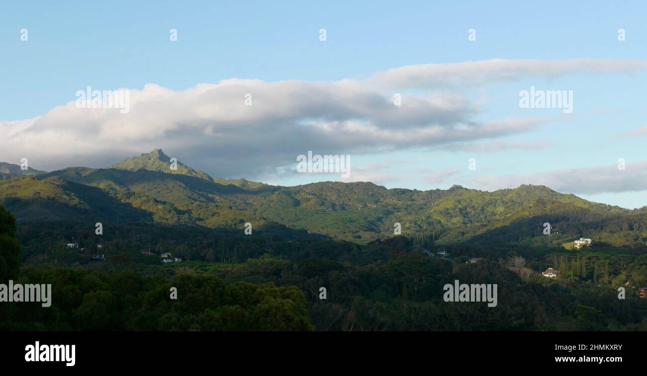 Montagna di Kahili vicino a Kalaheo su Kauai Foto Stock