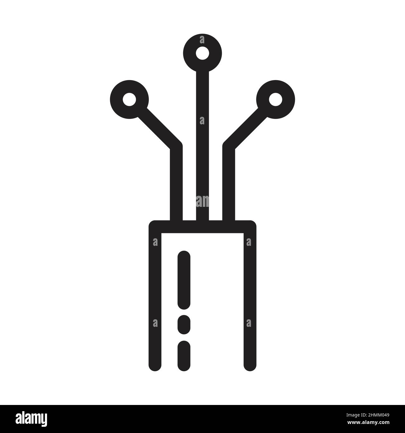 vettore icona cavo in fibra ottica per il design grafico, logo, sito web, social media, app mobile, Illustrazione dell'interfaccia utente Illustrazione Vettoriale