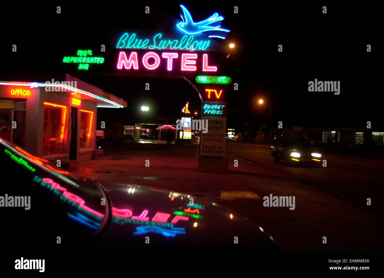 USA Route 66 New Mexico Tucumcari motel Foto Stock
