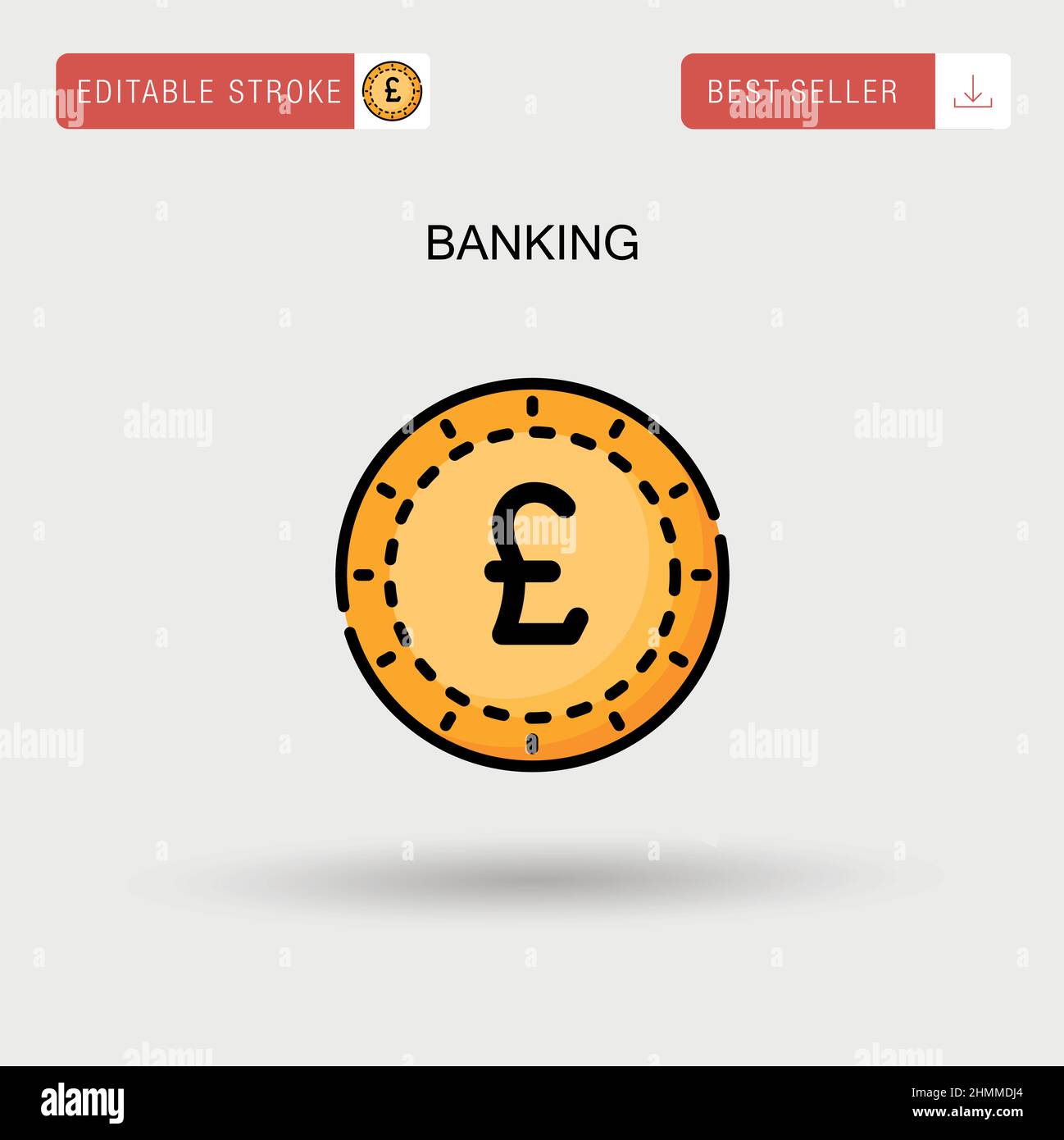 Banking semplice vettore icona. Illustrazione Vettoriale