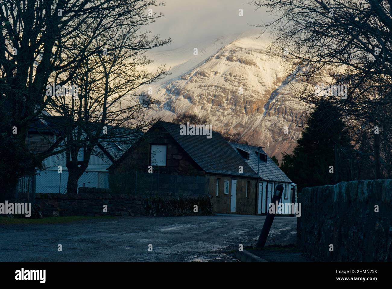 Achfary villaggio, Sutherland, Highland Scozia Foto Stock