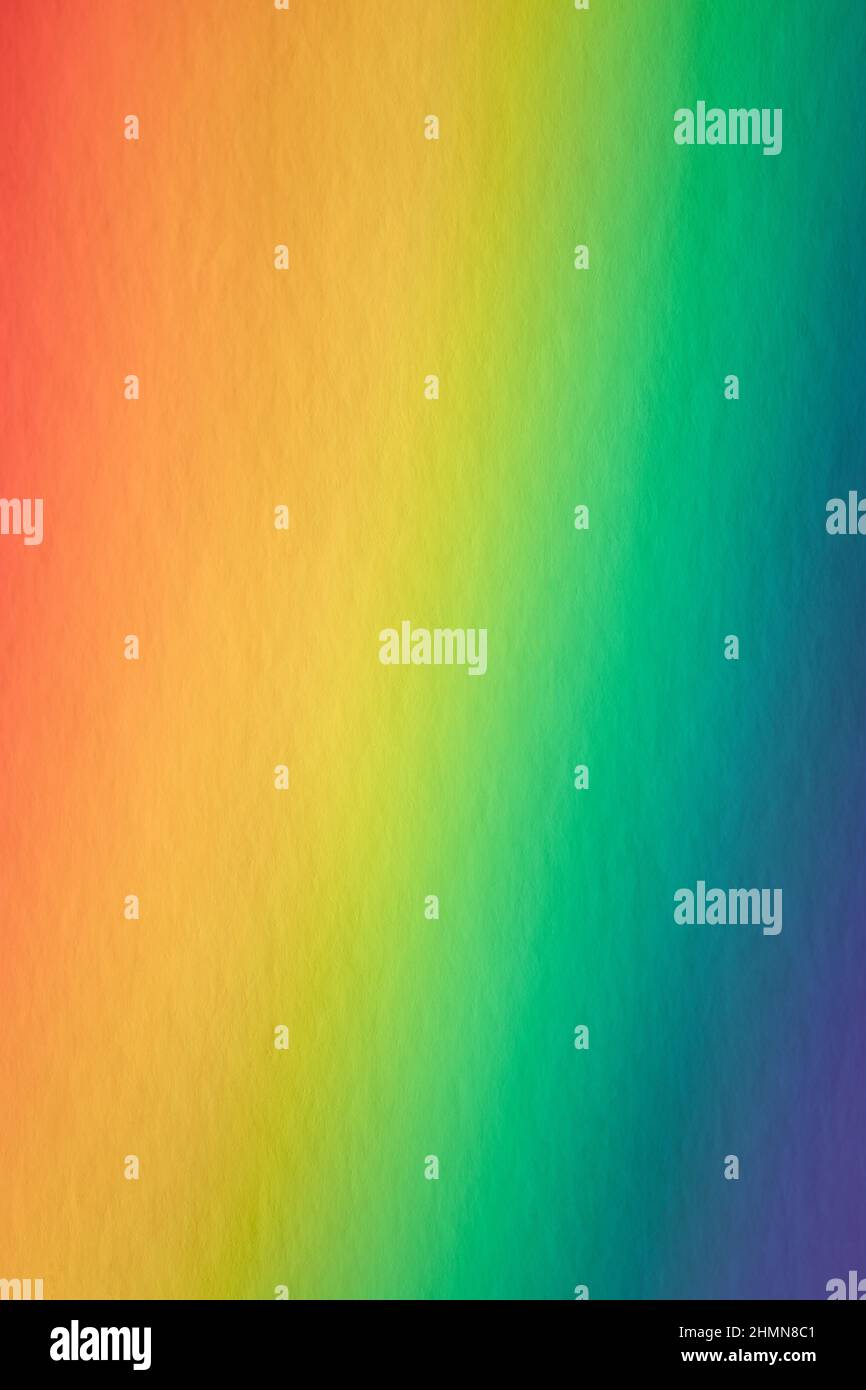 Una Prism Full Rainbow Light su carta Overlay di sfondo Foto Stock
