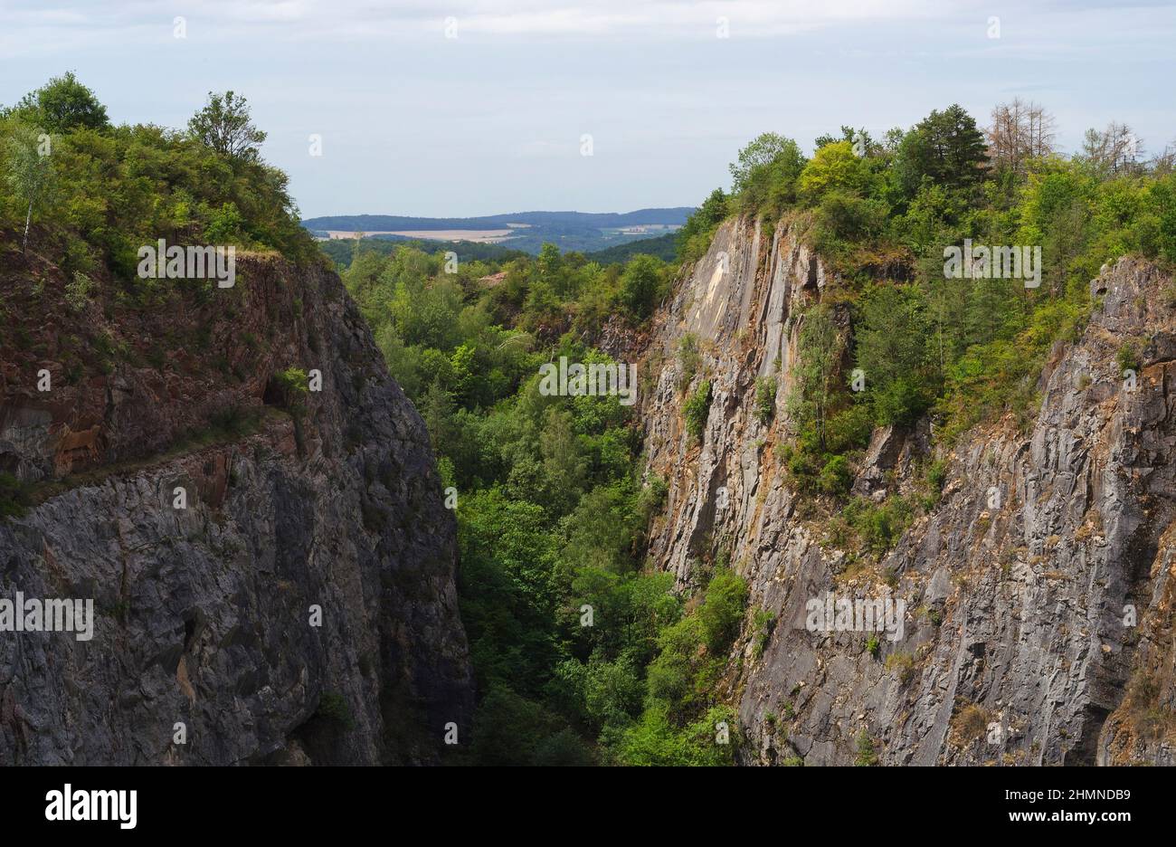 grande canyon abbandonato in un giorno d'estate 2 Foto Stock