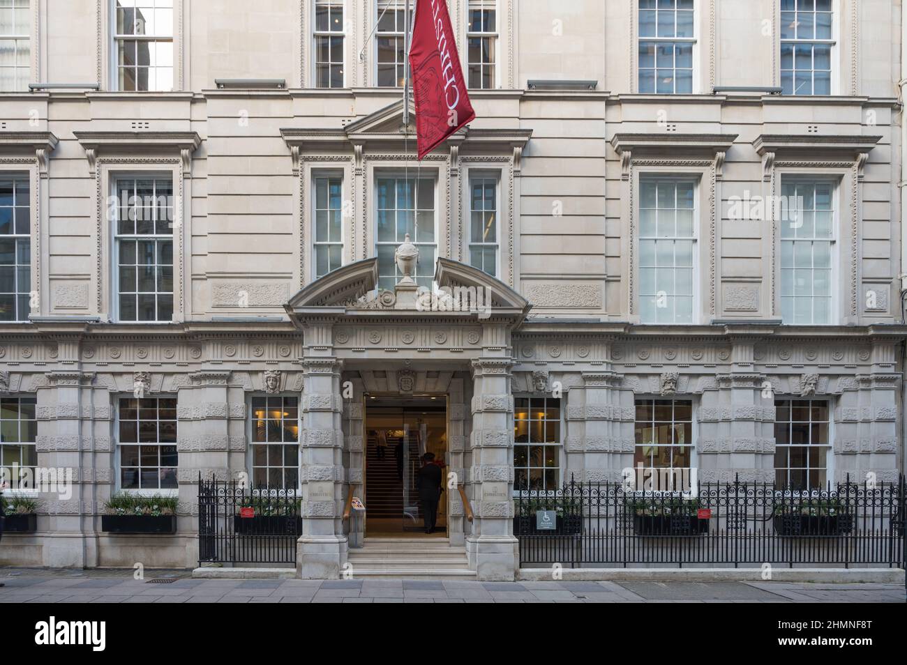 Esterno della casa d'aste Christie's London a King Street, Londra, Inghilterra, Regno Unito. Foto Stock
