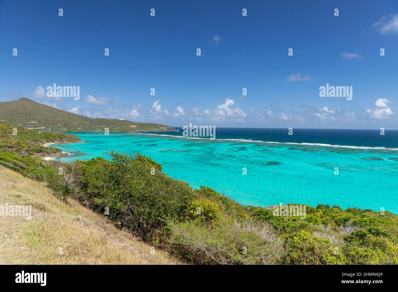 Saint Vincent e Grenadine, Canouan, costa orientale Foto Stock