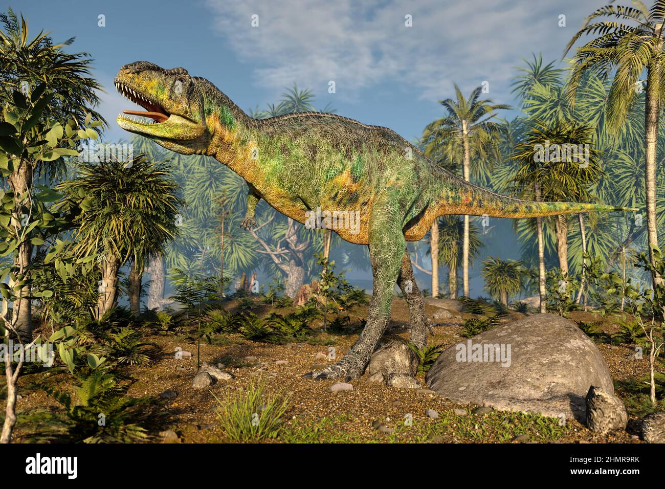 Megalosaurus dinosauro, illustrazione Foto Stock
