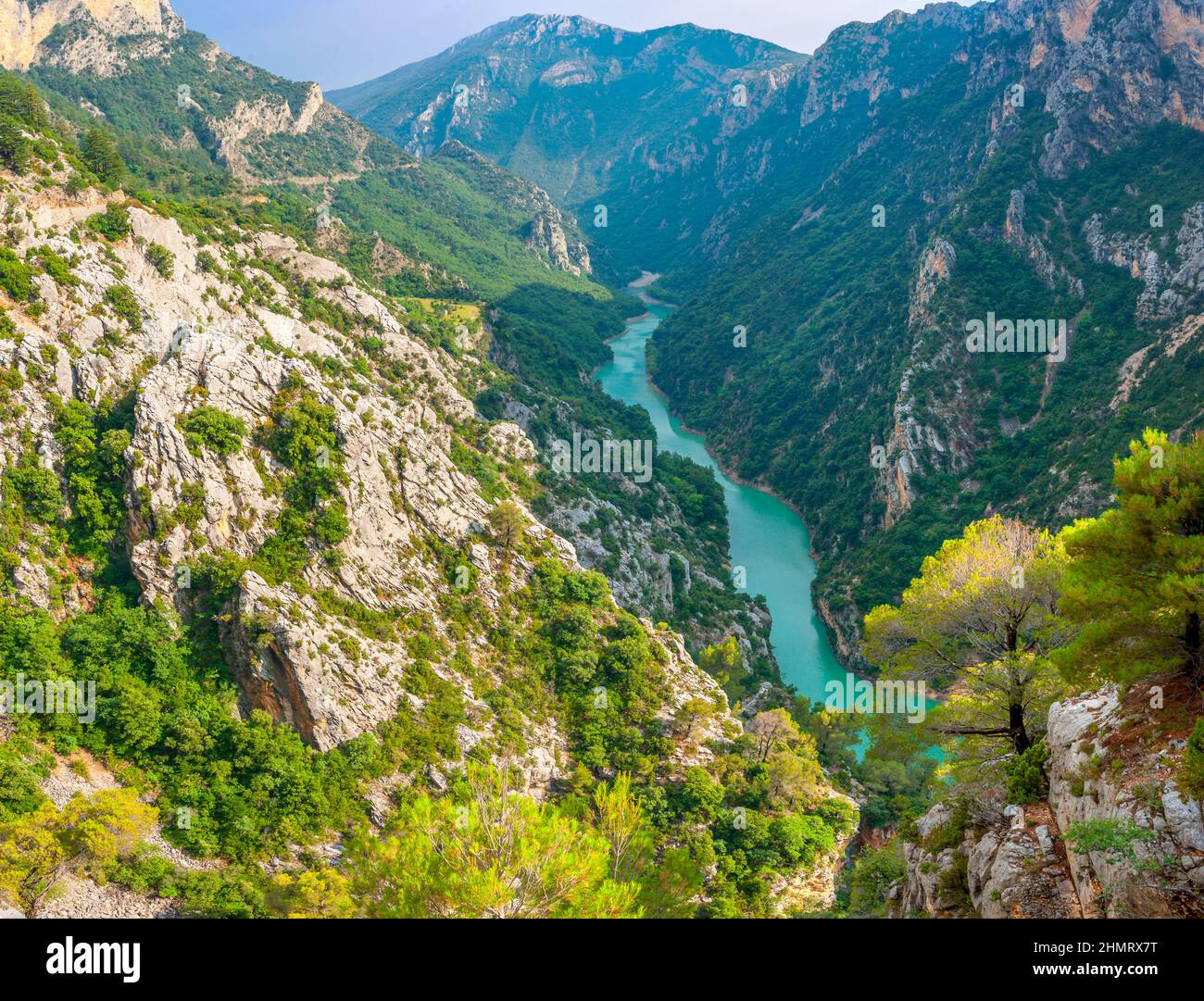 Francia Provenza, Verdon Gorge nelle Alpi francesi. Foto Stock