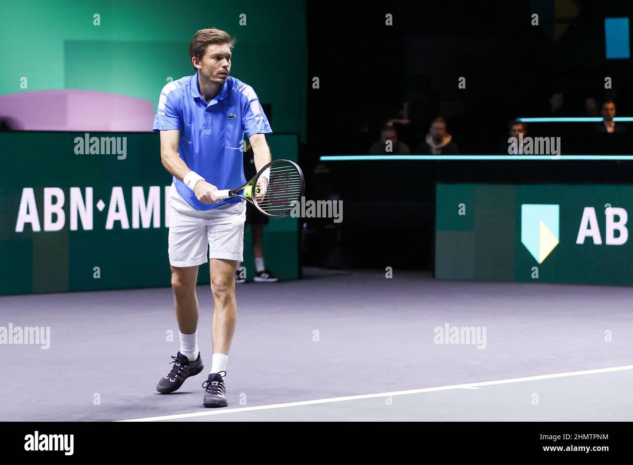 Rotterdam, Paesi Bassi. 12th Feb 2022. ROTTERDAM, PAESI BASSI - FEBBRAIO 12: Nicolas Mahut di Francia durante il torneo mondiale di tennis ABN AMRO 49e a Rotterdam Ahoy il 12 Febbraio 2022 a Rotterdam, Paesi Bassi (Foto di Herman Dingler/Orange Pictures) Credit: Orange Pics BV/Alamy Live News Credit: Orange Pics BV/Alamy Live News Foto Stock