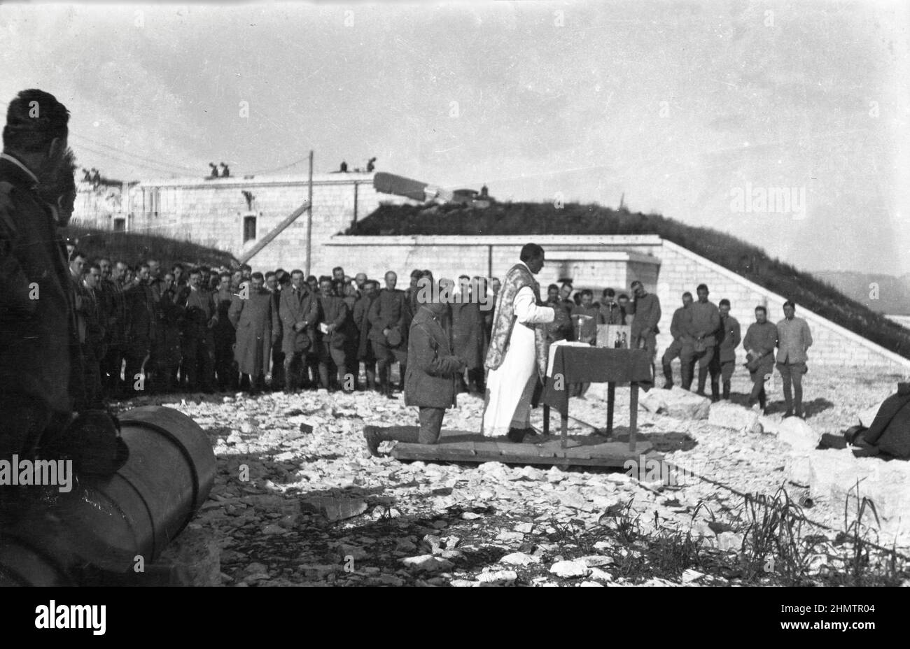 Prima Guerra Mondiale - Fronte Italiano - Monte Lisser - Forte Lisser - Enego - Vicenza - 1916 Foto Stock