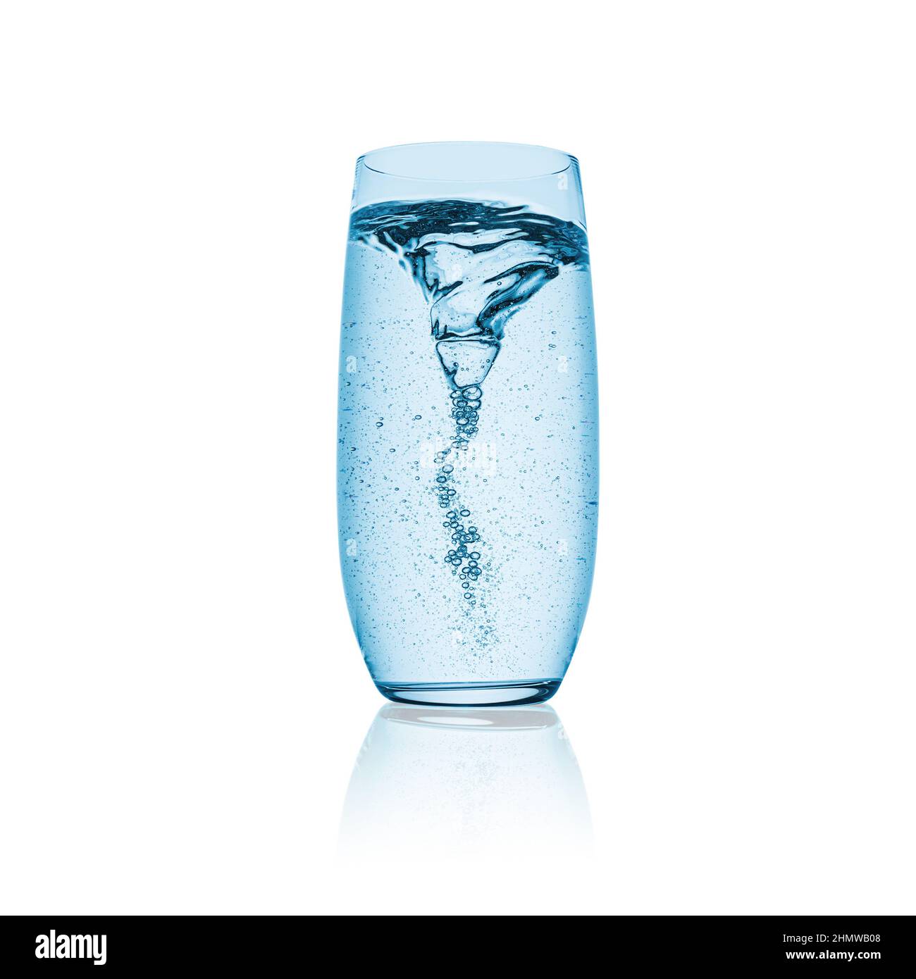 twister in un bicchiere d'acqua Foto Stock