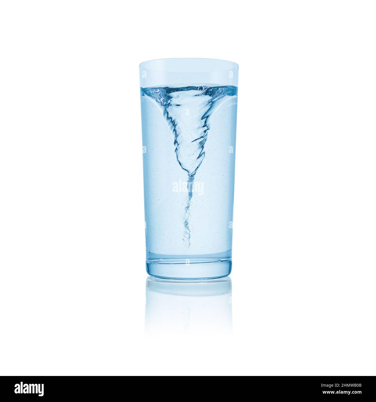 uragano in un bicchiere d'acqua Foto Stock
