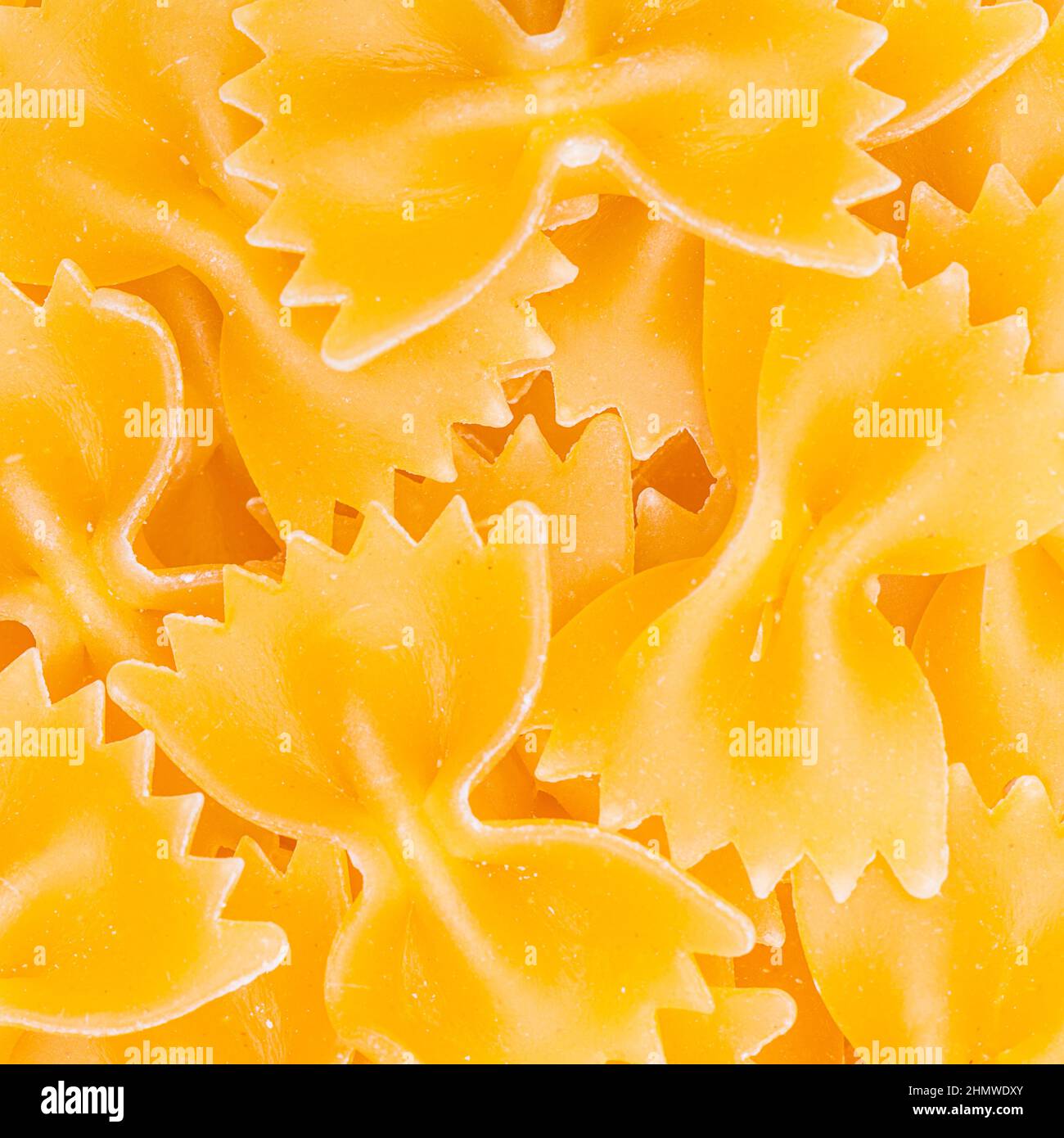 Pasta italiana Farfalle texture Foto Stock