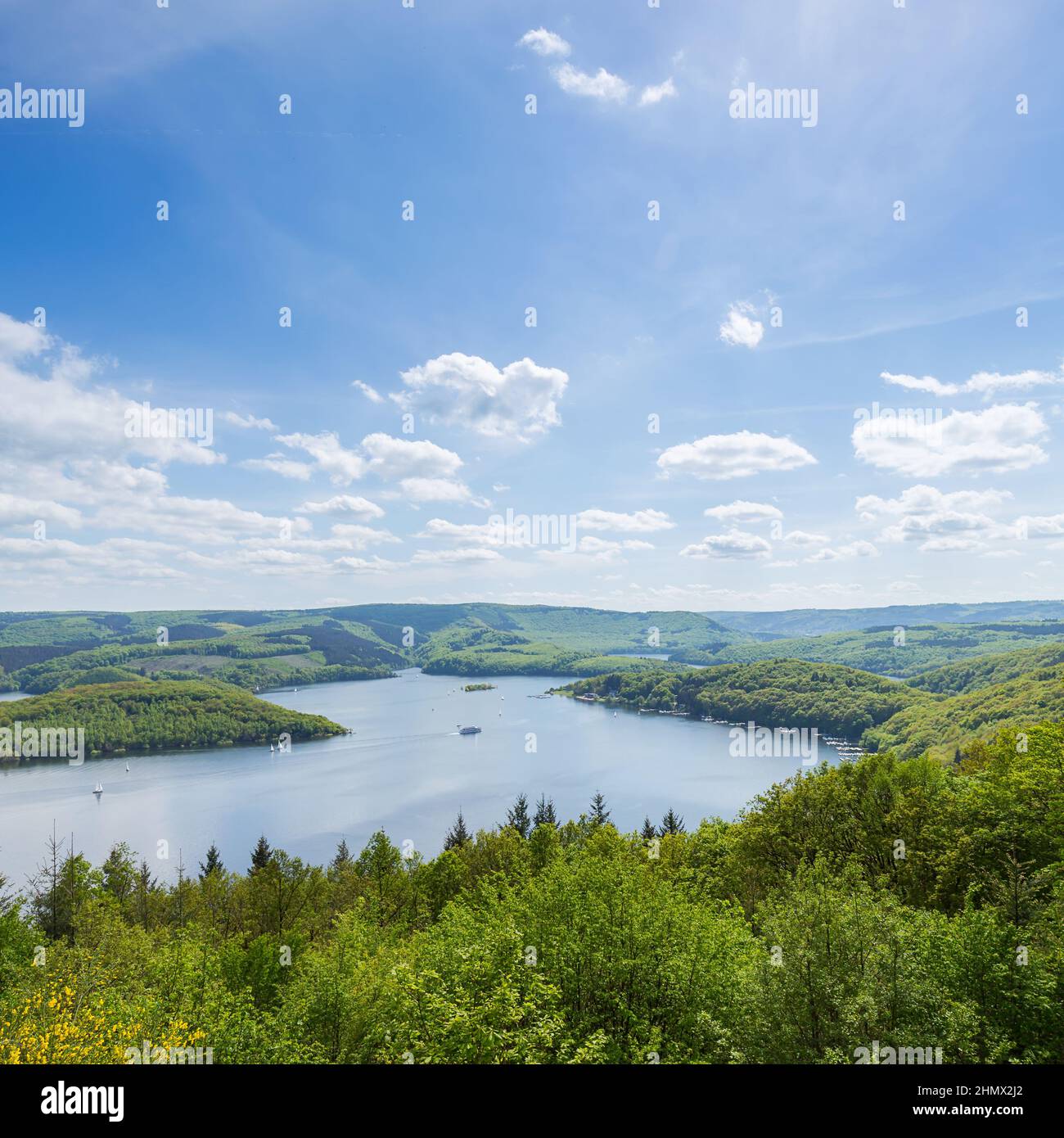 Rursee all'Eifel in germania Foto Stock