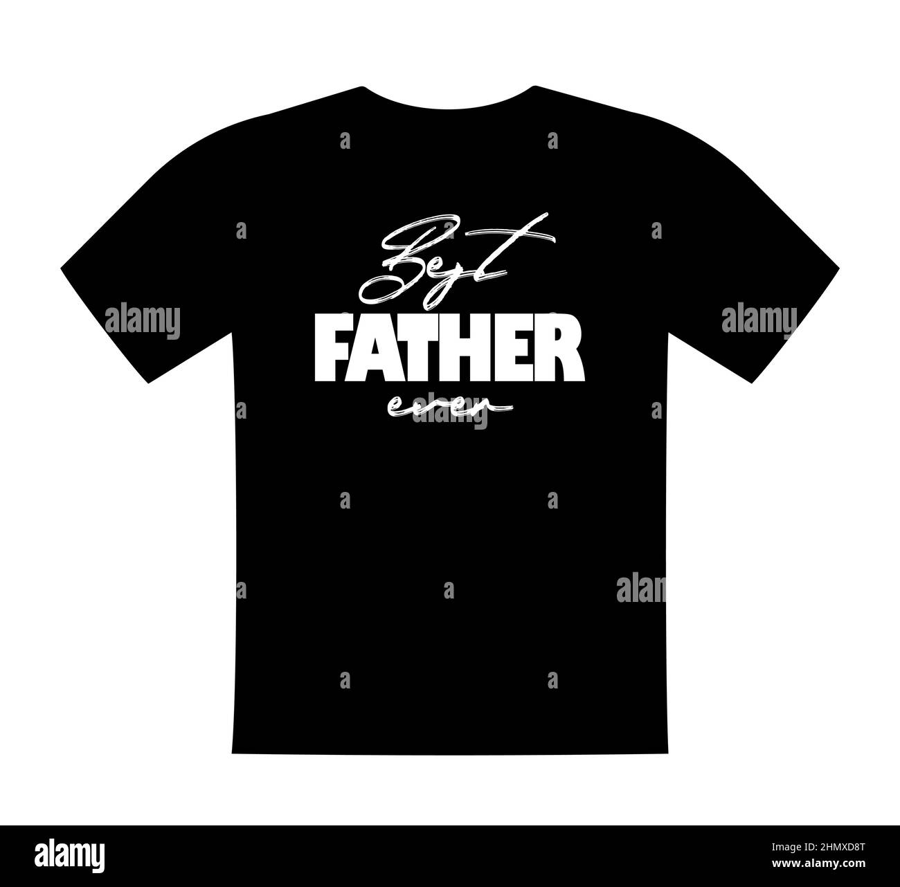 Migliore padre mai, T shirt scritta, saluto stampa modello per papà. Regalo per il compleanno del papà, dicendo per la maglietta, la felpa, l'usura. Vettore isolato Illustrazione Vettoriale