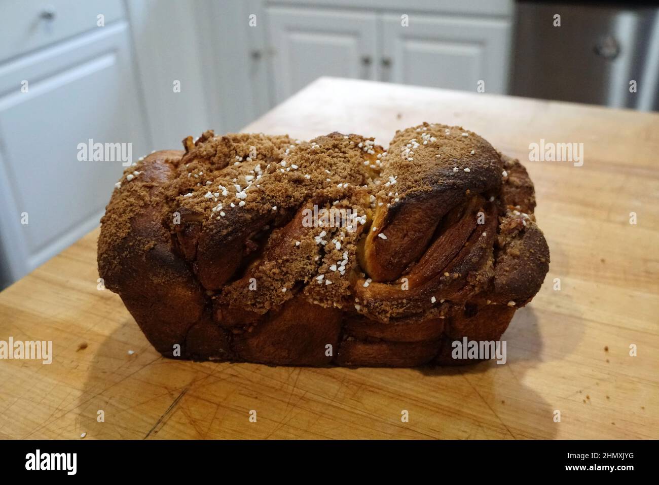 Pagnotta di Maple Pecan Babka Foto Stock