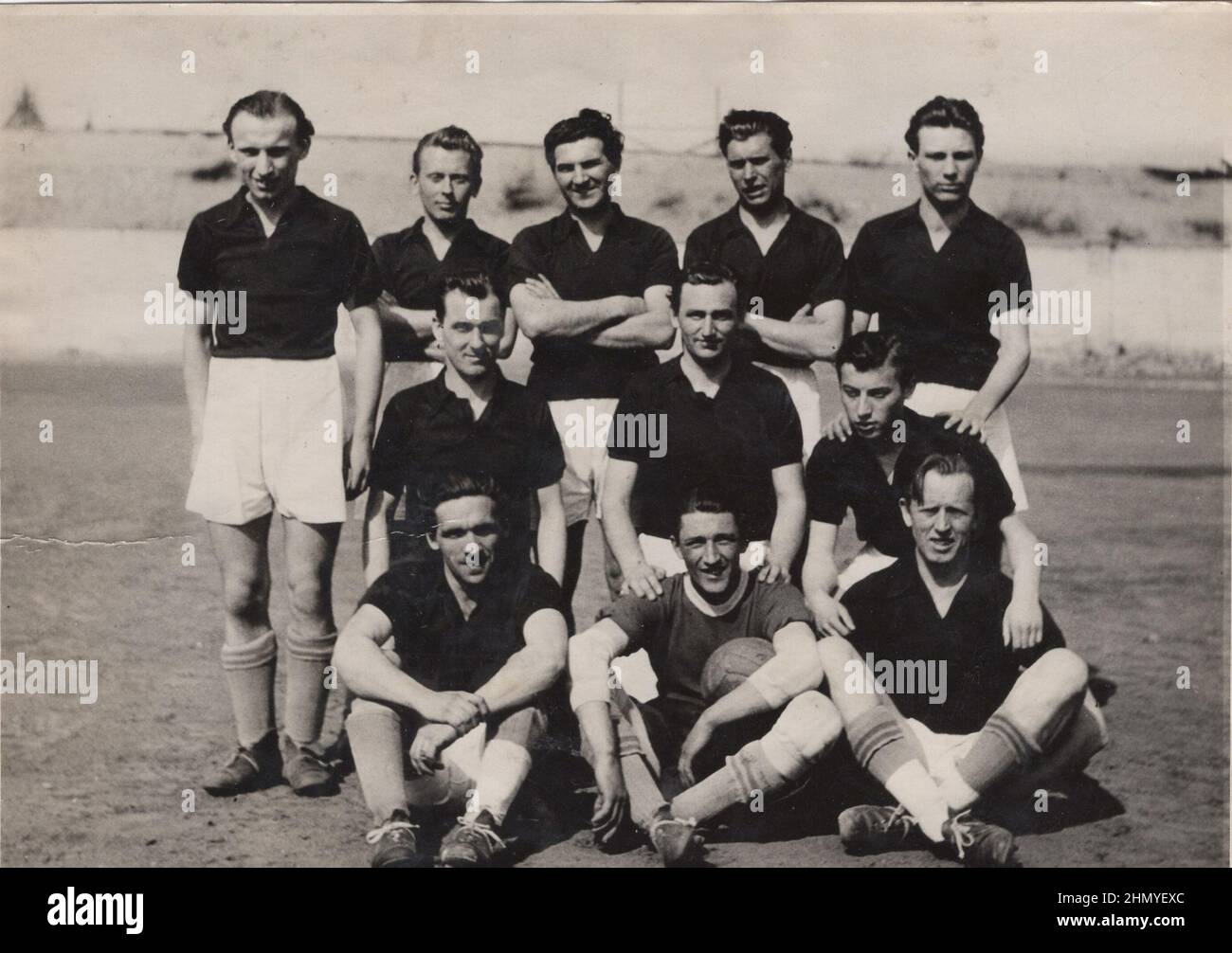 Fonte: Fotografie originali ULTERIORI-DIRITTI-CLEARANCE-INFO-NOT-AVAILABLE : foto d'epoca su una squadra di calcio professionistica Foto Stock