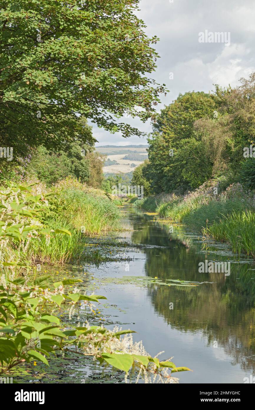 Tennant Canal (a sud dell'abbazia di Neath), Neath Port Talbot, Galles del Sud, Regno Unito Foto Stock