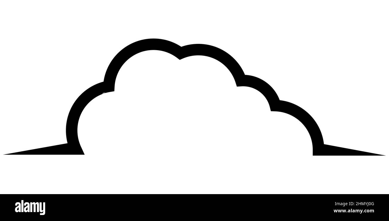 Modello di logo cloud per informazioni sull'archiviazione digitale dei dati Illustrazione Vettoriale