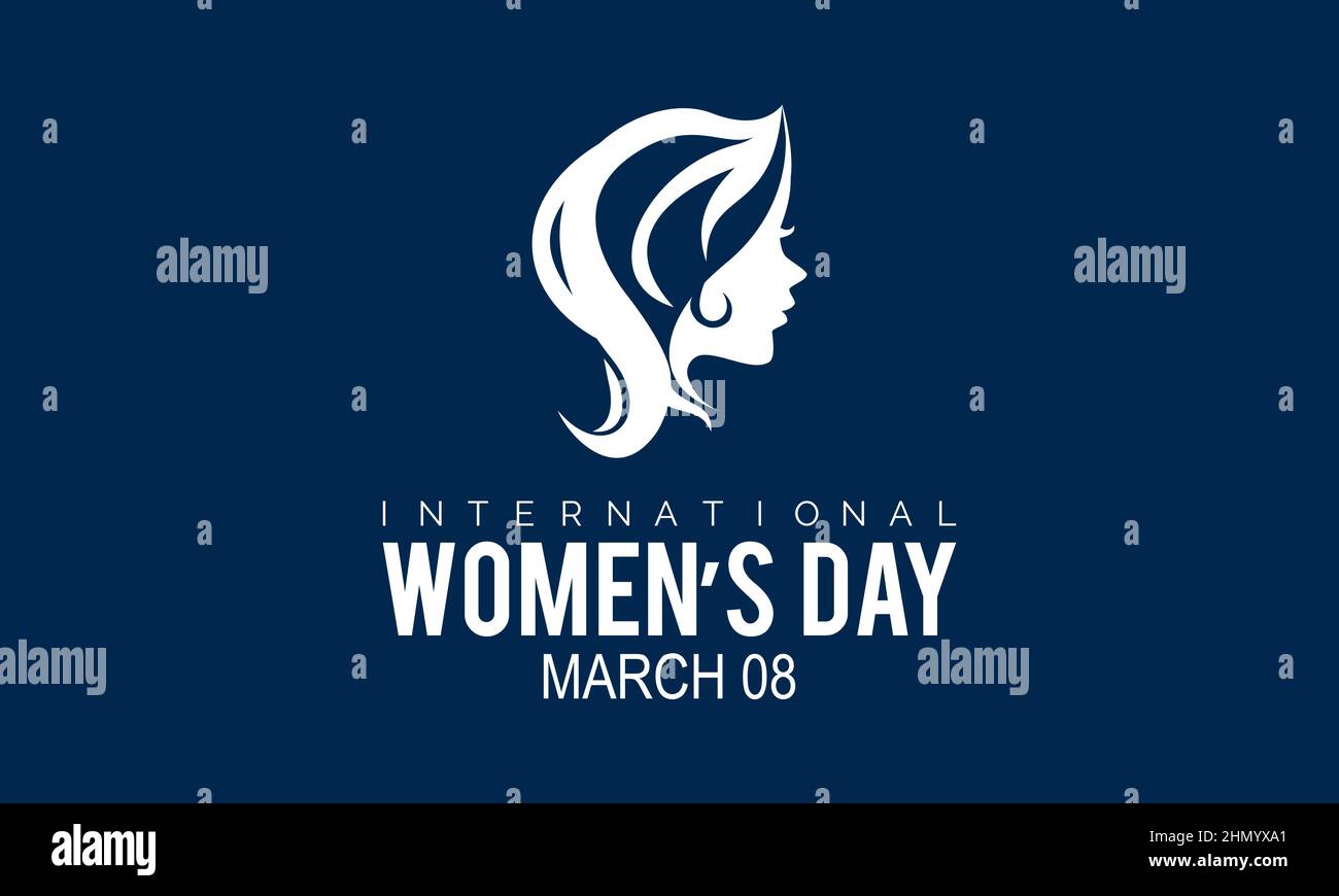 Giornata Internazionale della Donna. Disegno vettoriale di modello per banner, carte, poster, sfondo. Illustrazione Vettoriale