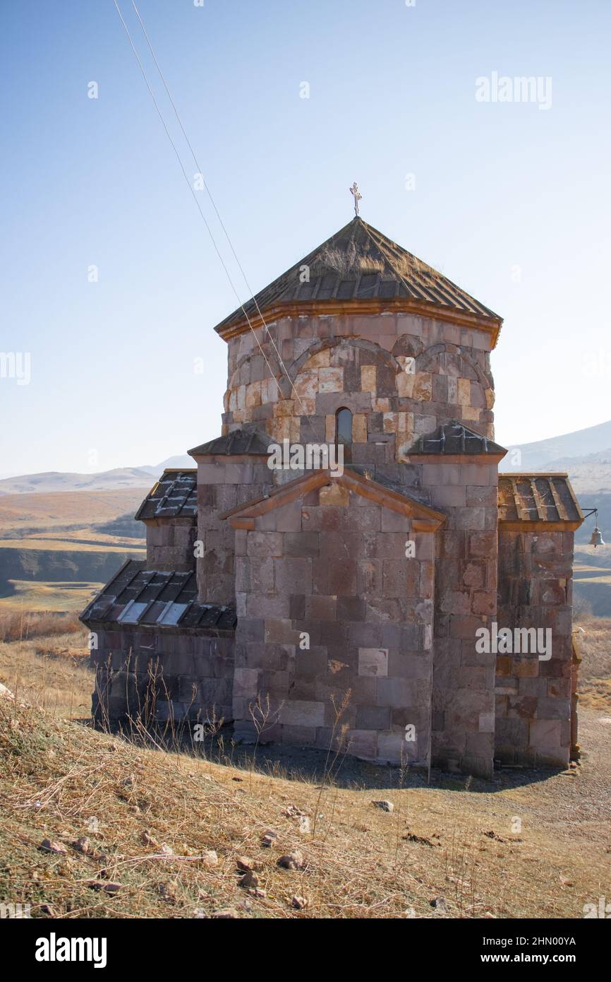 Chiesa di Voscesar. Chiesa di San Astvatsatsin Voscettaro, Provincia di Tavush, Armenia Foto Stock