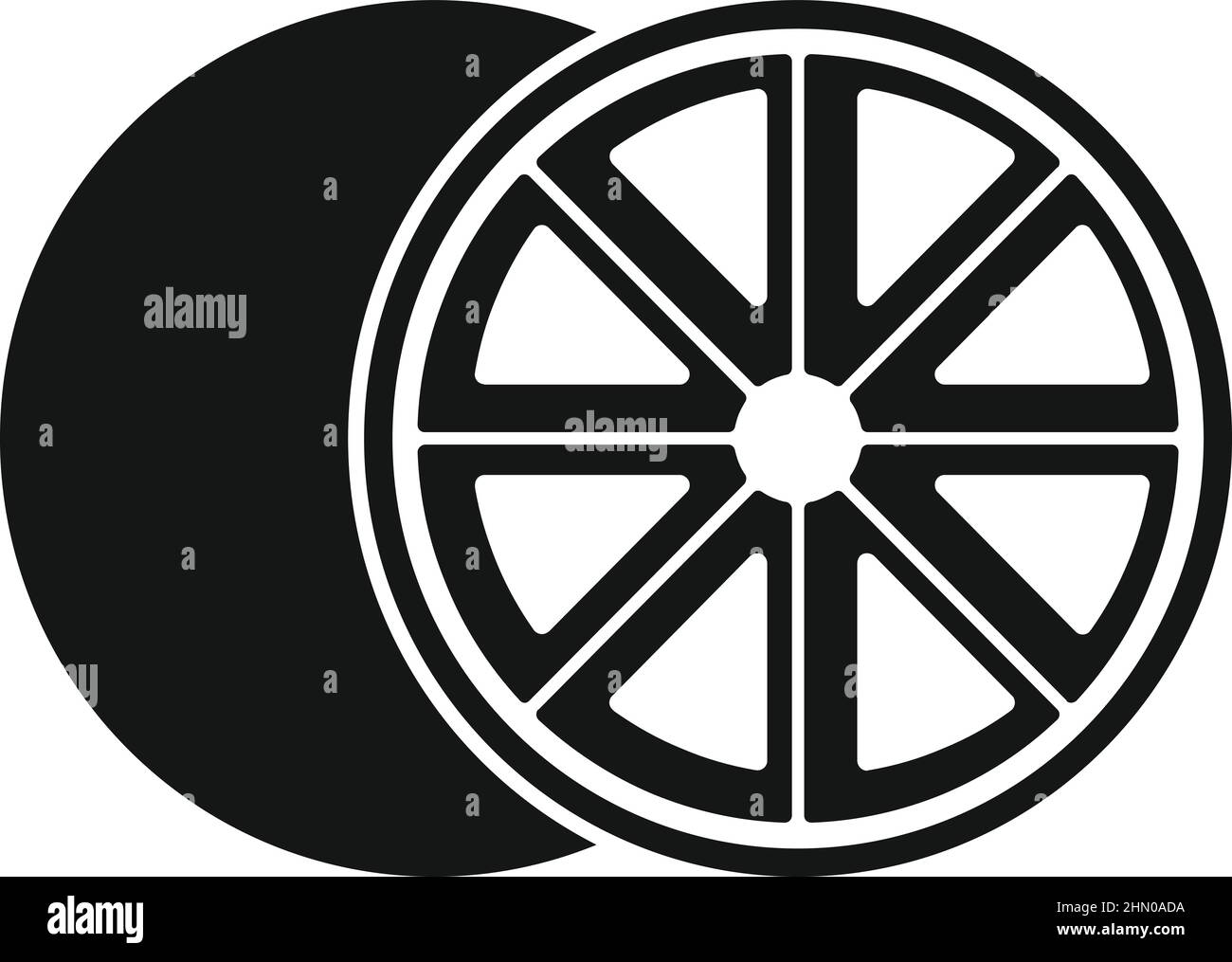 Colazione grappe icona semplice vettore. Agrumi Illustrazione Vettoriale