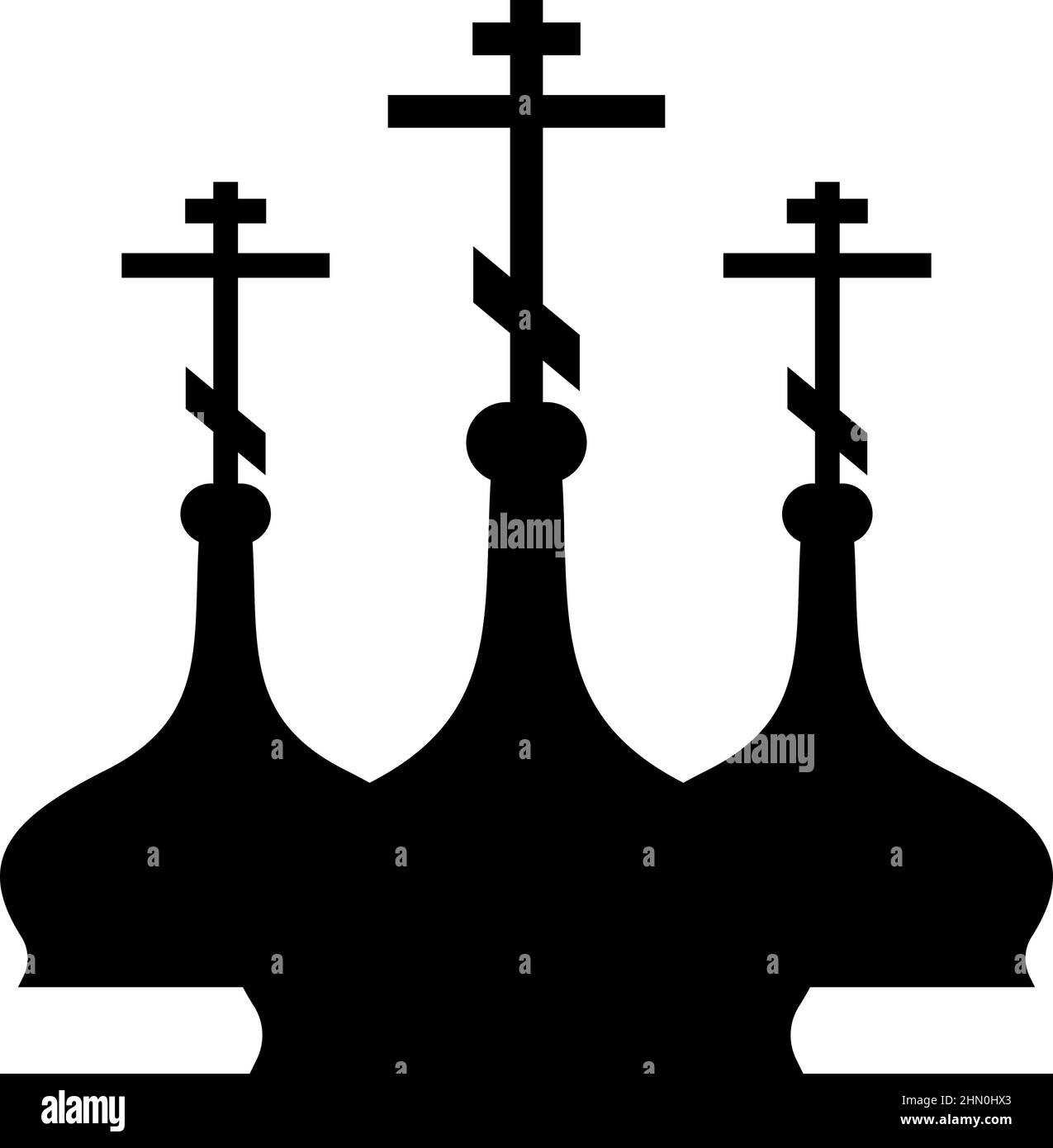 Cupola della Chiesa icona colore nero vettore illustrazione immagine stile piatto semplice Illustrazione Vettoriale