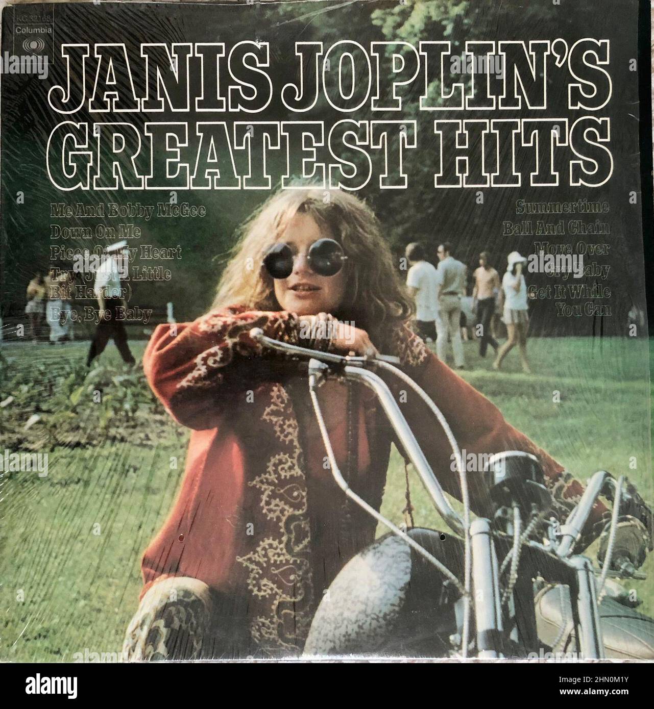 Janis Joplin Greatest Hits album, 1973, cover di album rock, album classici in vinile rock degli anni '1970 DELLA CULTURA GIOVANILE, copertine vintage Foto Stock