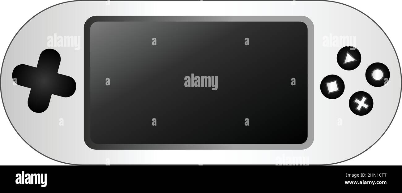 Icona della console di gioco vettore cartoon. Controllo gamepad Illustrazione Vettoriale