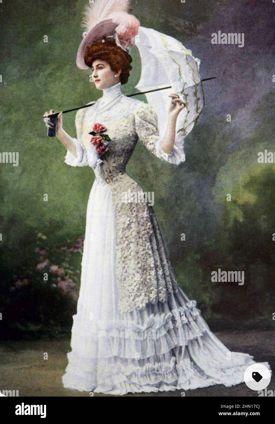 EDWARDIAN SIGNORE MODA CIRCA 1910 Foto Stock