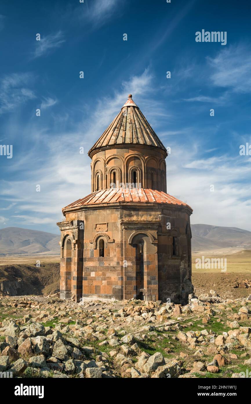 Chiesa di San Gregorio degli Abumarenti, Ani Ruins, Kars, Anatolia orientale, Turchia Foto Stock
