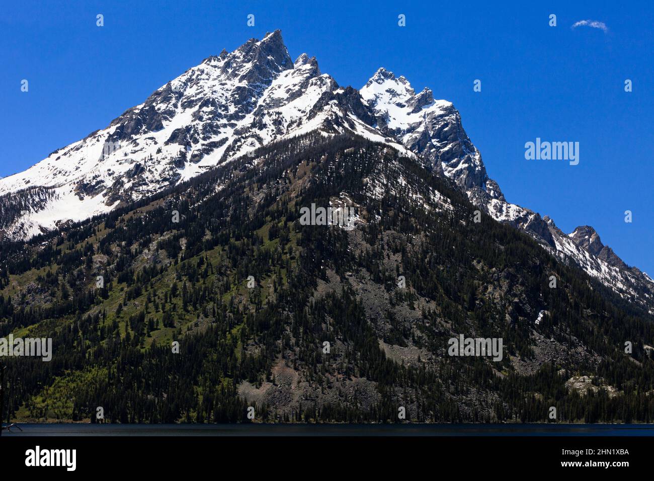 Monte Grand Teton, Grand Teton NP, Wyoming Foto Stock