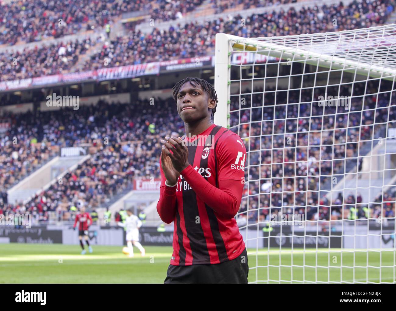 MILANO ITALIA- Febbraio 13 Stadio G Meazza Rafael Leao durante la Serie A match tra AC Milan e Sampdoria allo Stadio G. Meazza il 13 20 Febbraio Foto Stock