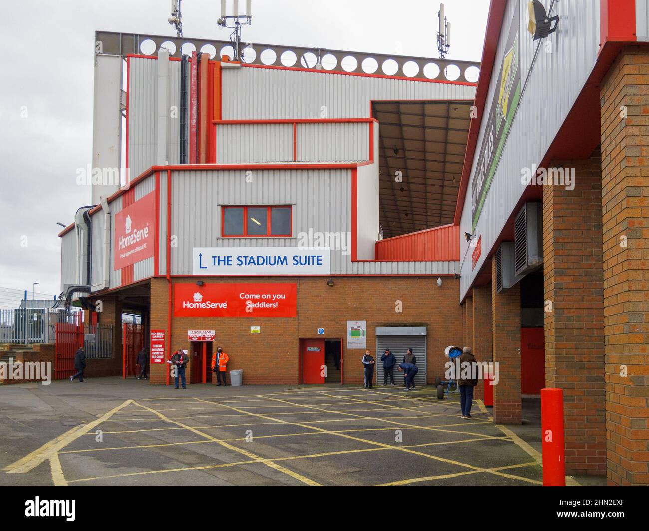 L'esterno dello Stadio Bescot, Walsall Foto Stock