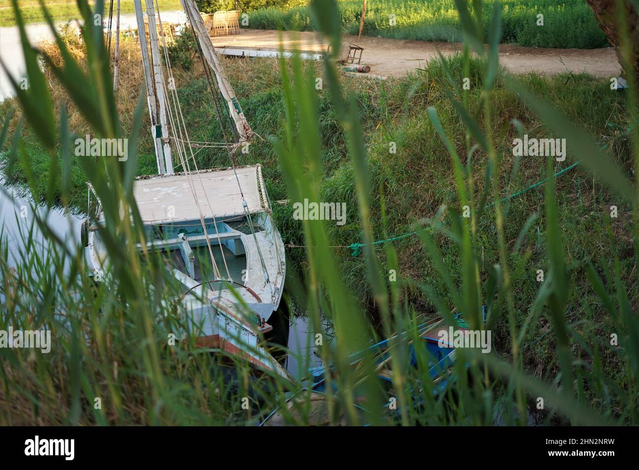 Crociera sul Nilo vicino a Luxor, Egitto Foto Stock