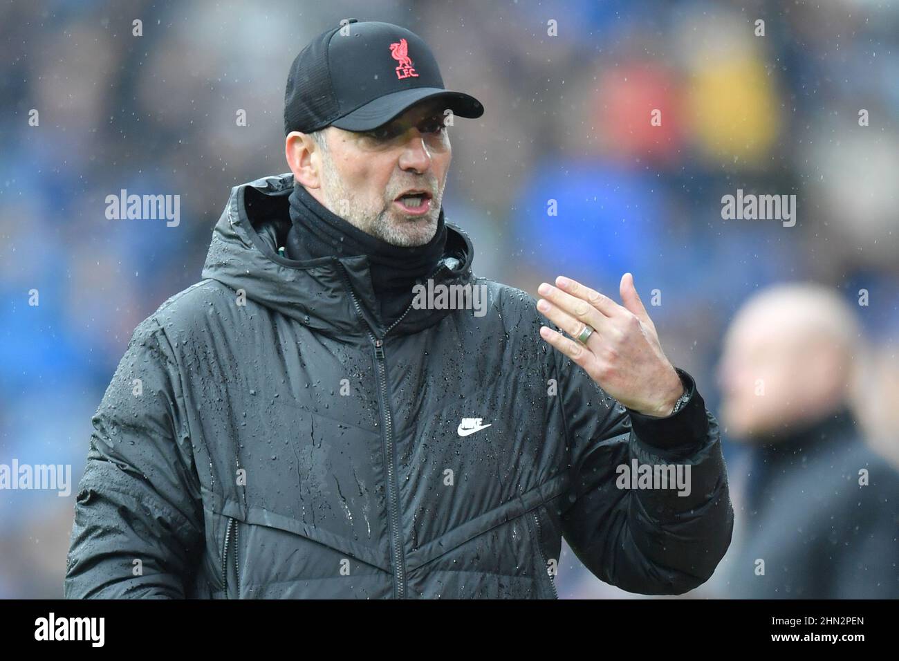 Burnley, Regno Unito. 13th Feb 2022. Il direttore di Liverpool Jurgen Klopp durante la partita della Premier League a Turf Moor, Burnley, Regno Unito. Data foto: Domenica 13 febbraio 2022. Photo credit should Read: Anthony Devlin Credit: Anthony Devlin/Alamy Live News Foto Stock