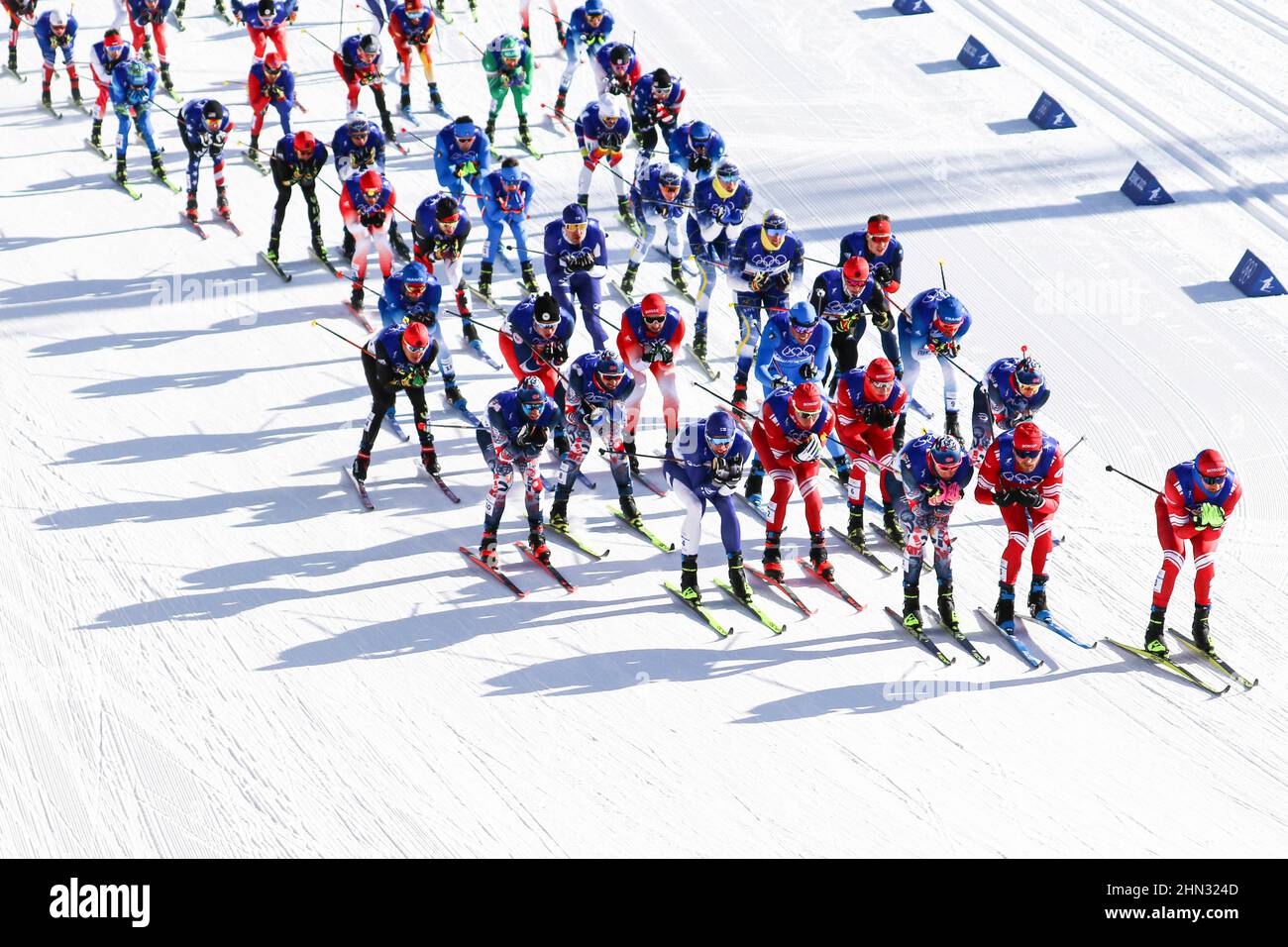General view, 6 FEBBRAIO 2022 Sci di fondo Skiathlon maschile (15C