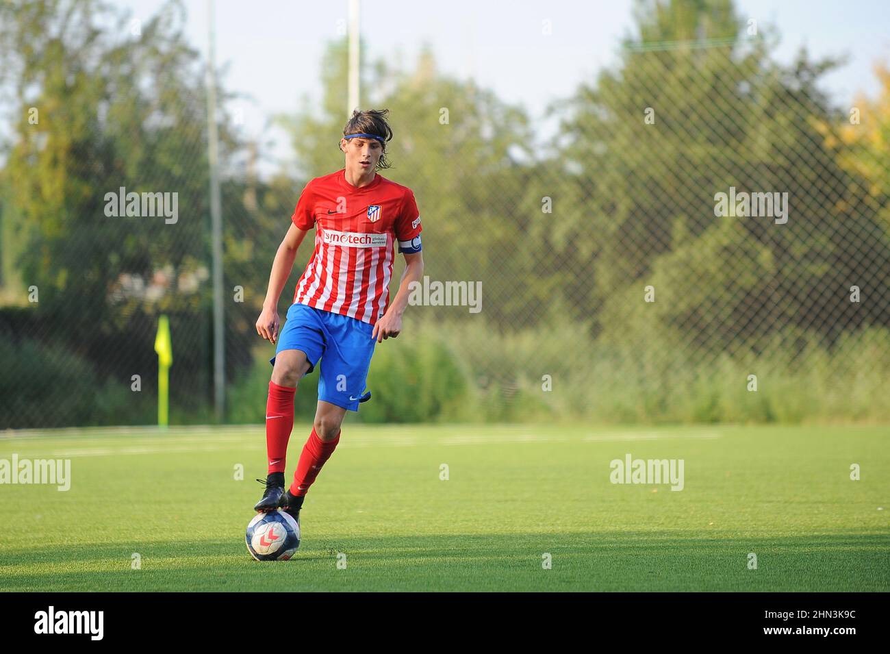 Radu Dragusin giocatore di Juventus Torino nel 2016 all'età di 14 anni Foto Stock