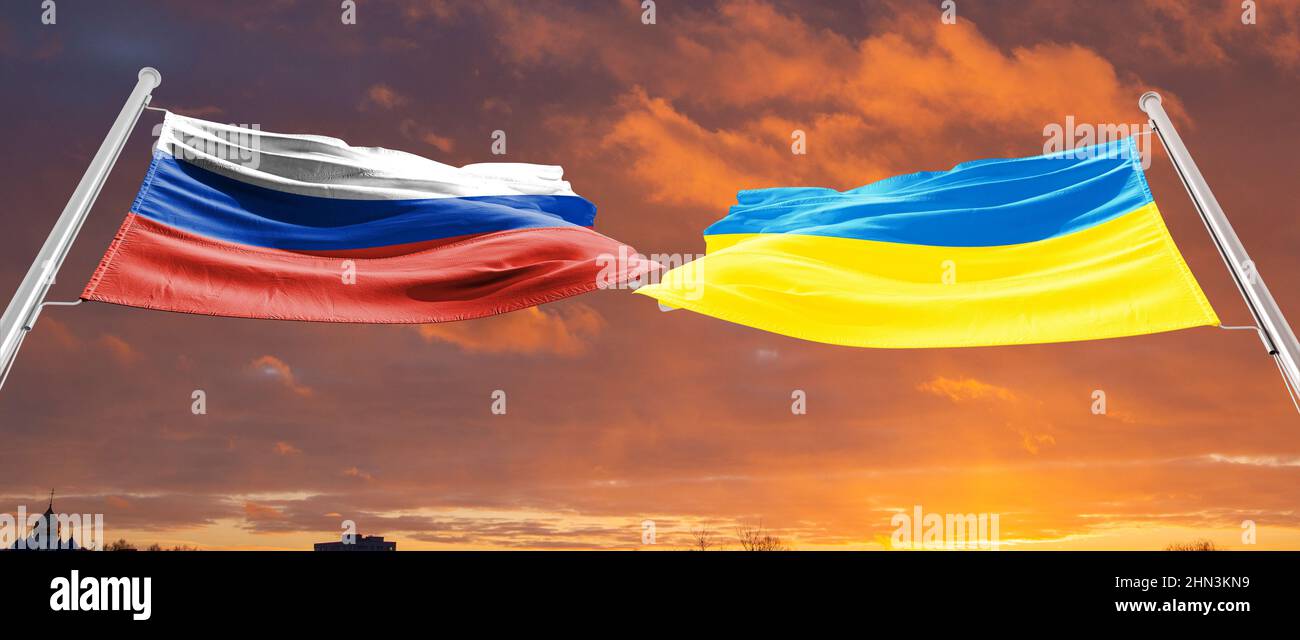 ucraina russia conflitto 2022 escalation Foto Stock