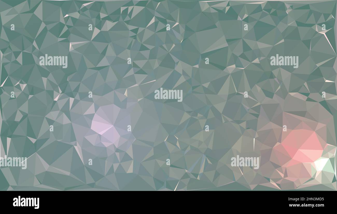 Sfondo a forma di triangolo verde astratto. Sfondo astratto di triangoli, disegno vettoriale. Illustrazione Vettoriale
