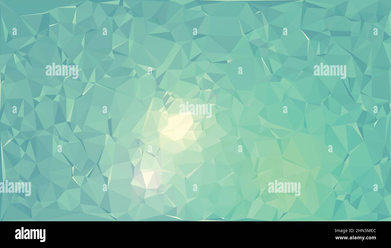 Sfondo a forma di triangolo verde astratto. Sfondo astratto di triangoli, disegno vettoriale. Illustrazione Vettoriale