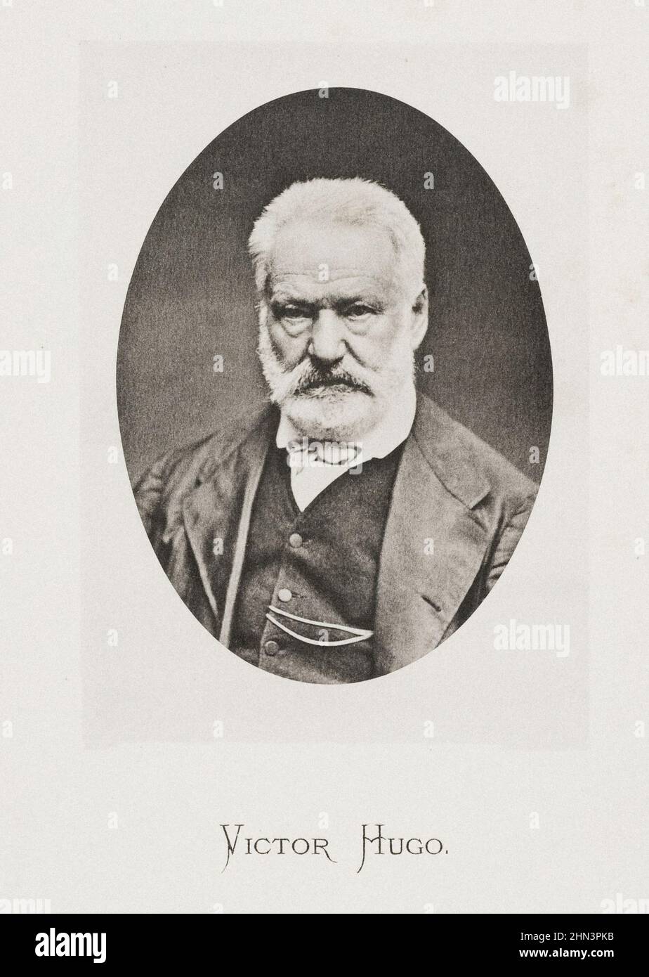 Ritratto di Victor Hugo. Victor Marie Hugo (1802 – 1885) è stato un poeta, romanziere e drammaturgo francese. Hugo è considerato essere Foto Stock